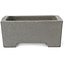 Rechthoekige ongeglazuurde bonsaipot van Shibakatsu - 145 x 115 x 45 mm