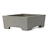 Rechthoekige ongeglazuurde bonsaipot van Shibakatsu - 145 x 115 x 45 mm