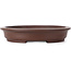 Oval Unglazed bonsai pot by Shibakatsu - 185 x 160 x 30 mm