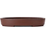 Pot à bonsaï ovale non émaillé par Shibakatsu - 180 x 145 x 25 mm