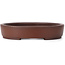 Oval Unglazed bonsai pot by Shibakatsu - 180 x 145 x 25 mm