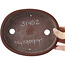Pot à bonsaï ovale non émaillé par Shibakatsu - 180 x 145 x 25 mm