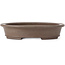 Oval Unglazed bonsai pot by Shibakatsu - 155 x 130 x 30 mm