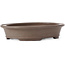 Pot à bonsaï ovale non émaillé par Shibakatsu - 155 x 130 x 30 mm