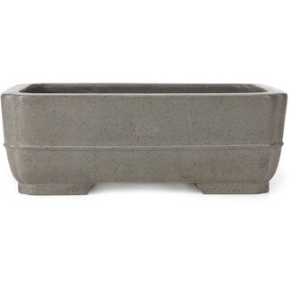  Other Tokoname bonsai pot makers Vaso rettangolare non smaltato da 275 mm proveniente da Tokoname, Giappone