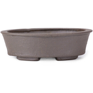 Seto 105 mm oval Unglazed bonsai pot by Seto, Japan