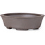 Oval Unglazed bonsai pot by Seto - 105 x 95 x 30 mm