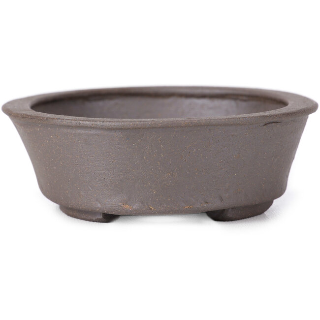 Vaso bonsai ovale non smaltato di Seto - 105 x 95 x 30 mm