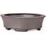 Oval Unglazed bonsai pot by Seto - 105 x 90 x 30 mm