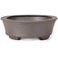 Pot à bonsaï ovale non émaillé par Seto - 105 x 90 x 30 mm