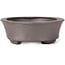 Oval Unglazed bonsai pot by Seto - 105 x 90 x 30 mm