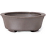 Pot à bonsaï ovale non émaillé par Seto - 105 x 90 x 30 mm