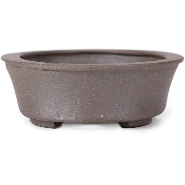 Vaso bonsai ovale non smaltato di Seto - 105 x 90 x 30 mm