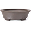 Pot à bonsaï ovale non émaillé par Seto - 105 x 90 x 30 mm