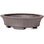 Pot à bonsaï ovale non émaillé par Seto - 105 x 90 x 30 mm