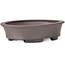 Pot à bonsaï ovale non émaillé par Seto - 105 x 90 x 30 mm