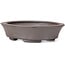 Oval Unglazed bonsai pot by Seto - 105 x 90 x 30 mm