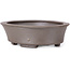 Pot à bonsaï ovale non émaillé par Seto - 105 x 90 x 30 mm