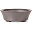 Pot à bonsaï ovale non émaillé par Seto - 105 x 90 x 30 mm