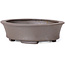 Pot à bonsaï ovale non émaillé par Seto - 105 x 90 x 30 mm