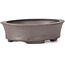 Pot à bonsaï ovale non émaillé par Seto - 105 x 90 x 30 mm
