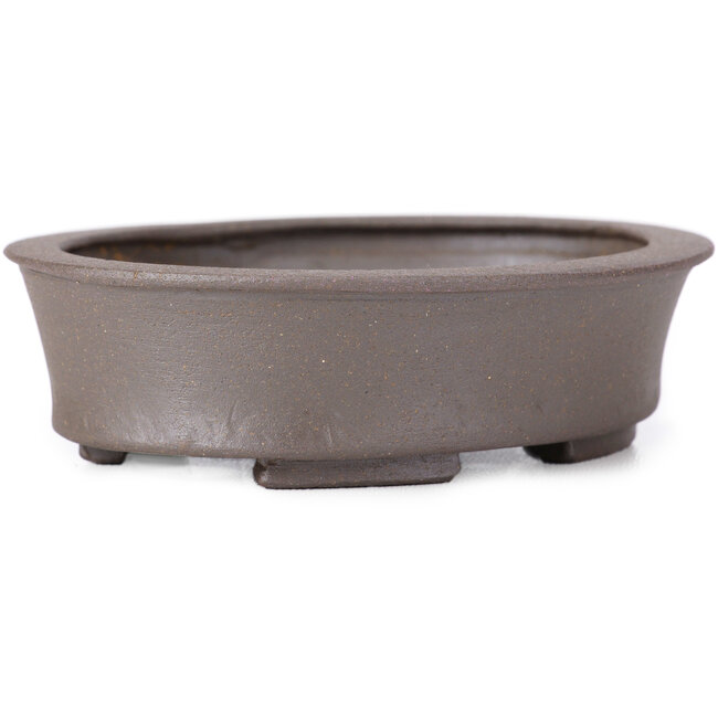 Oval Unglazed bonsai pot by Seto - 105 x 90 x 30 mm