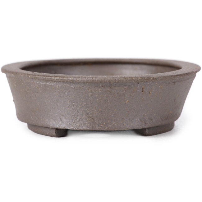 Vaso bonsai ovale non smaltato di Seto - 105 x 90 x 30 mm