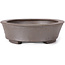 Pot à bonsaï ovale non émaillé par Seto - 105 x 90 x 30 mm