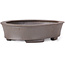 Pot à bonsaï ovale non émaillé par Seto - 105 x 90 x 30 mm