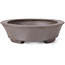 Oval Unglazed bonsai pot by Seto - 105 x 90 x 30 mm