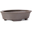 Ovale ongeglazuurde bonsaipot van Seto - 105 x 90 x 30 mm