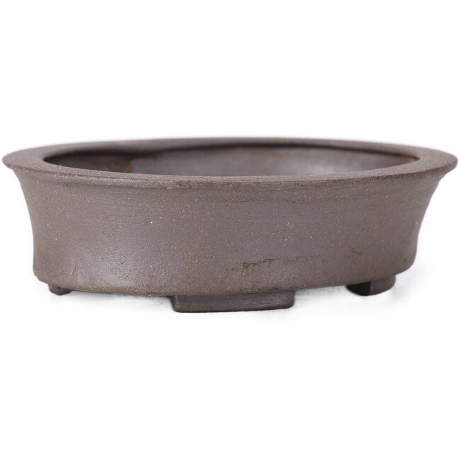 Vaso bonsai ovale non smaltato di Seto - 105 x 90 x 30 mm