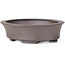 Pot à bonsaï ovale non émaillé par Seto - 105 x 90 x 30 mm
