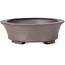 Pot à bonsaï ovale non émaillé par Seto - 105 x 90 x 30 mm