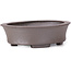 Oval Unglazed bonsai pot by Seto - 105 x 90 x 30 mm