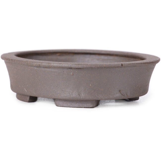 Vaso bonsai ovale non smaltato di Seto - 105 x 90 x 30 mm