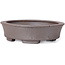 Pot à bonsaï ovale non émaillé par Seto - 105 x 90 x 30 mm