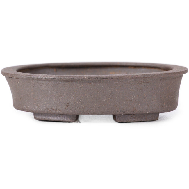 Vaso bonsai ovale non smaltato di Seto - 105 x 90 x 30 mm