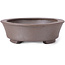 Oval Unglazed bonsai pot by Seto - 105 x 90 x 30 mm