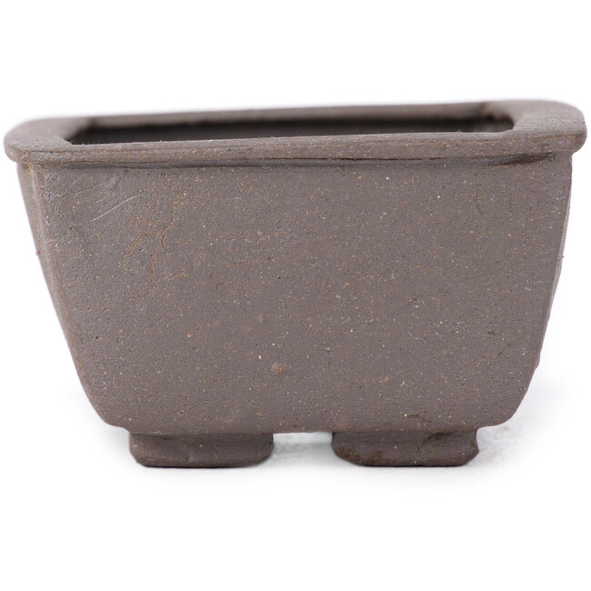 Maceta de bonsái rectangular sin esmaltar de Seto - 90 x 70 x 40 mm