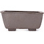 Pot à bonsaï rectangulaire non émaillé par Seto - 90 x 70 x 40 mm
