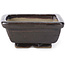 Rectangular brown bonsai pot by Seto - 80 x 65 x 30 mm