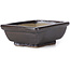 Pot à bonsaï rectangulaire marron par Seto - 80 x 65 x 30 mm