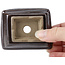 Pot à bonsaï rectangulaire marron par Seto - 80 x 65 x 30 mm