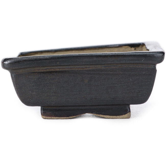 Rectangular brown bonsai pot by Seto - 80 x 65 x 30 mm