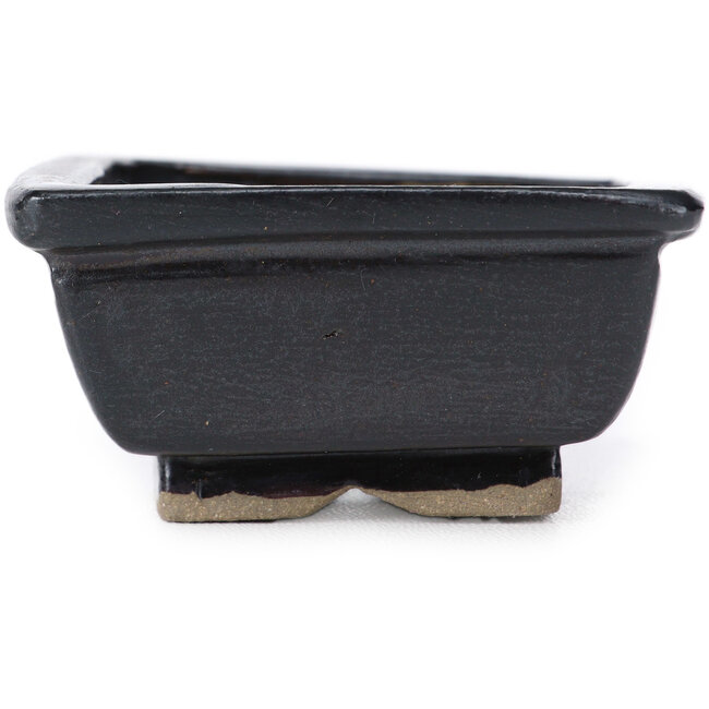 Rechthoekige bruine bonsaipot van Seto - 80 x 65 x 30 mm