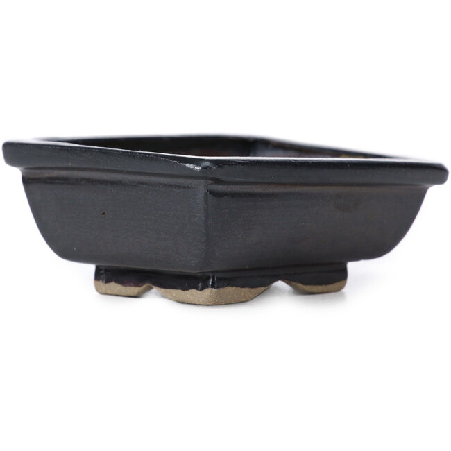 Rechthoekige bruine bonsaipot van Seto - 80 x 65 x 30 mm