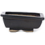 Rectangular brown bonsai pot by Seto - 80 x 65 x 30 mm