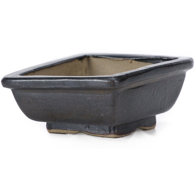 Vaso bonsai marrone rettangolare di Seto - 80 x 65 x 30 mm