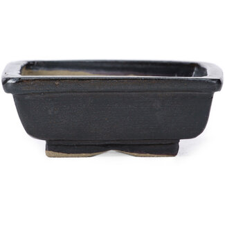 Seto 80 mm rectangular brown bonsai pot by Seto, Japan